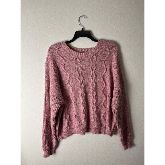 Lucky brand, pink knit pullover sweater, size XXL, nwt - Picture 1 of 8